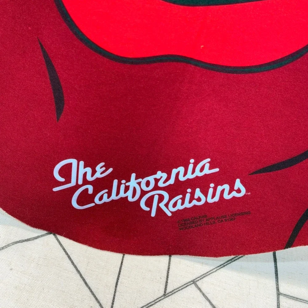 California Raisins Costume Mask OS Red Vintage 1988 Foam Character Applause